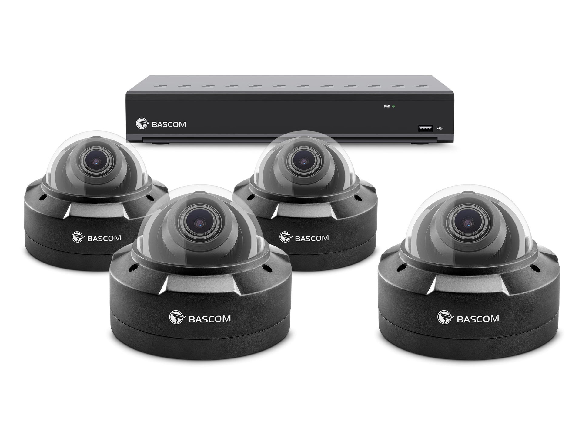 Trådløst 4-dome-system PLUS