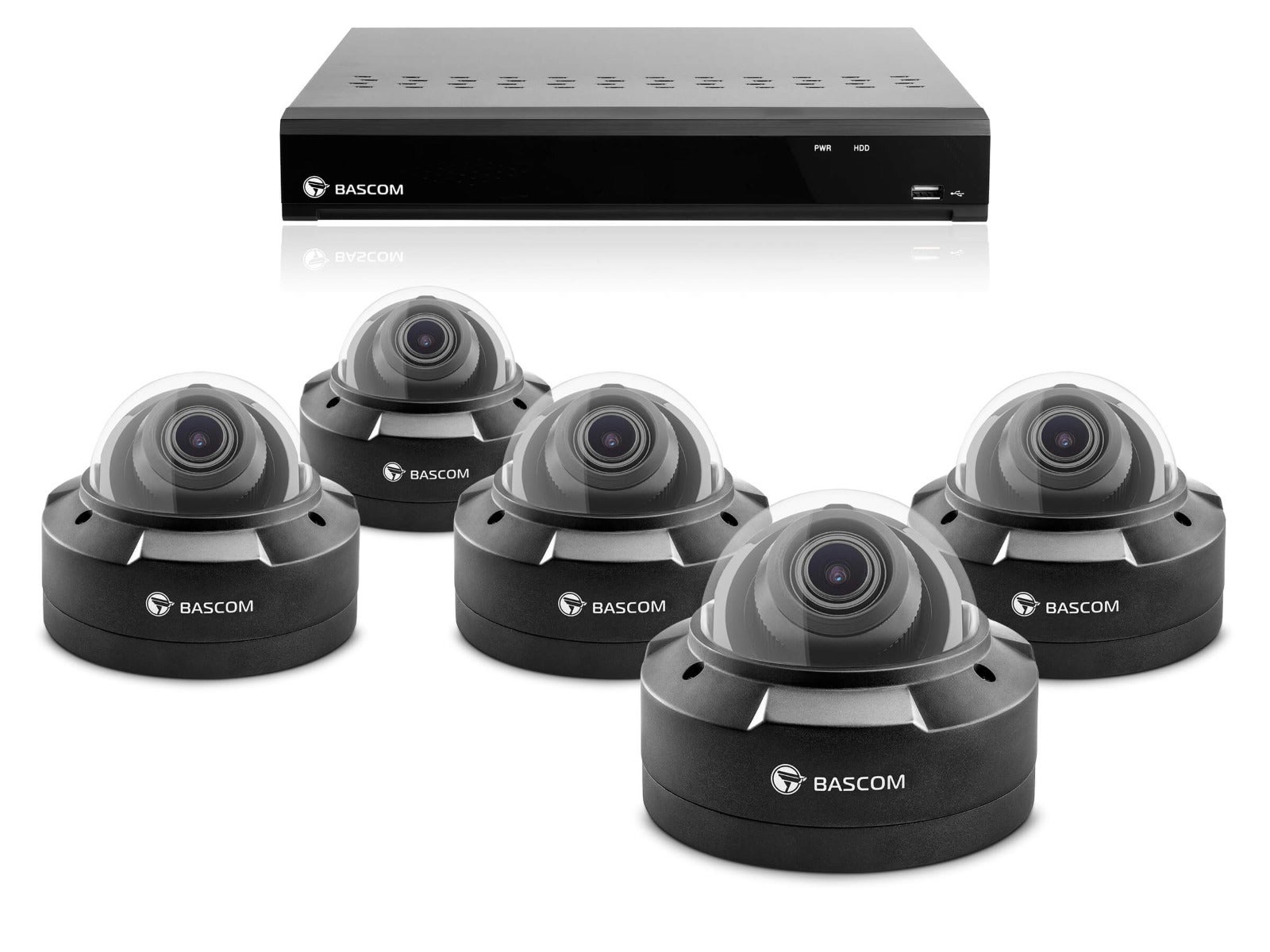 Trådløst 5-dome-system PLUS